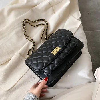 Texture tide bag female 2020 new Korean fashion trend diamond-shaped wild chain ladies shoulder Messenger small square bag 
Texture tide bag female 2020 new Korean fashion trend diamond-shaped wild chain ladies shoulder Messenger small square bag