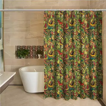 Mexican 3D Printed Shower Curtain Cartoon Hand Drawn Style Doodles Latin American Style Colorful Culture Elements Hotel Quality
Mexican 3D Printed Shower Curtain Cartoon Hand Drawn Style Doodles Latin American Style Colorful Culture Elements Hotel Quality
