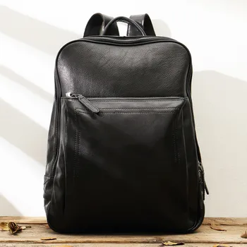 New Backpack Men's Leather Leisure Travel Bag Backpack Computer Bag Simple Trend Men's Bag Large Capacity Leather Cow Leather
New Backpack Men's Leather Leisure Travel Bag Backpack Computer Bag Simple Trend Men's Bag Large Capacity Leather Cow Leather