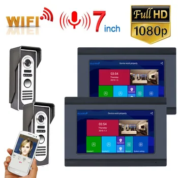 1080P wired wifi 7" TFT LCD Wireless Wifi Video Intercom Doorbell Door Phone System Remote APP Control With Waterproof IR Camera
1080P wired wifi 7" TFT LCD Wireless Wifi Video Intercom Doorbell Door Phone System Remote APP Control With Waterproof IR Camera