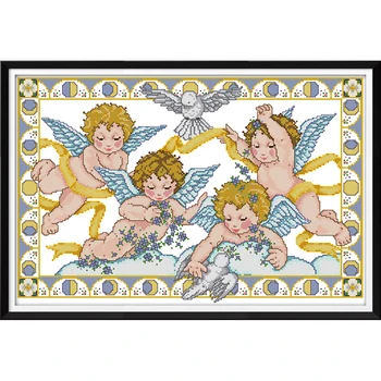 Everlasting Love Angel's Blessing Chinese Cross Stitch Kits Ecological Cotton Stamped Printed 14CT DIY Gift Christmas Decoration
Everlasting Love Angel's Blessing Chinese Cross Stitch Kits Ecological Cotton Stamped Printed 14CT DIY Gift Christmas Decoration