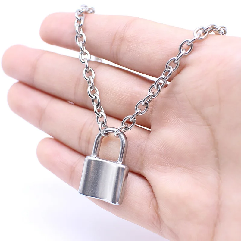 2019 New Fashion Retro Personality Simple Lock Head Hip-hop Metal Necklace Clavicle Chain Modern Superior Quality Accessories
2019 New Fashion Retro Personality Simple Lock Head Hip-hop Metal Necklace Clavicle Chain Modern Superior Quality Accessories