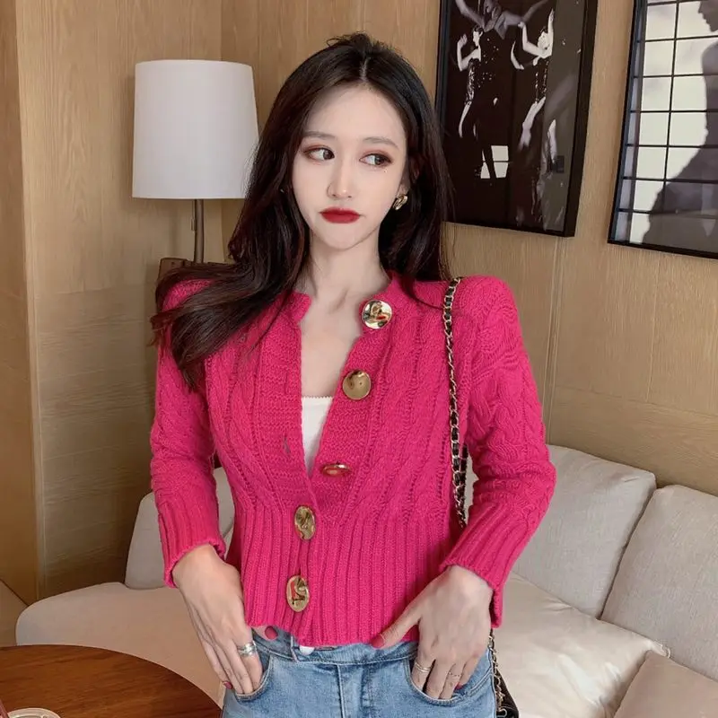 Sleeve Knitted Sweaters Women's Fall 2019 New Korean Edition Loose Small Fragrance Short Sweaters Opening Coat Trend
Sleeve Knitted Sweaters Women's Fall 2019 New Korean Edition Loose Small Fragrance Short Sweaters Opening Coat Trend