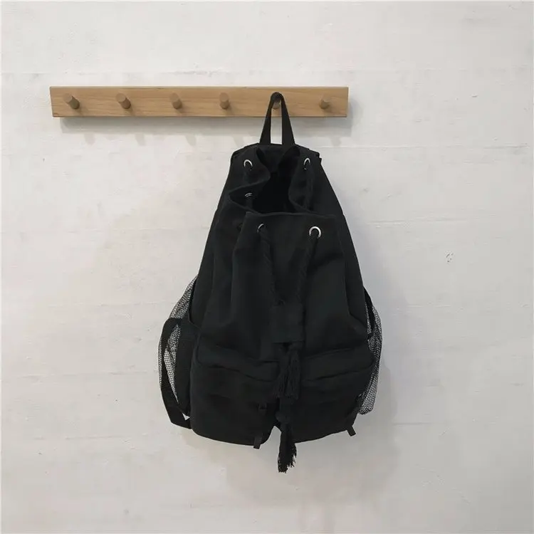 Schoolbag Female Korean High School Student Retro Drawstring Chic Canvas Casual Wild Large-capacity Backpack Ins Wind 2020
Schoolbag Female Korean High School Student Retro Drawstring Chic Canvas Casual Wild Large-capacity Backpack Ins Wind 2020
