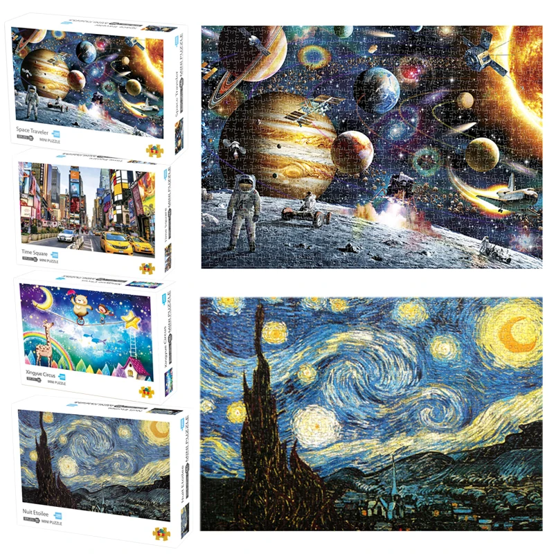 High Quality 1000pcs Paper Mini Puzzle Landscape Painting Starry Sky Series Educational Toy For Kids Adult Gift
High Quality 1000pcs Paper Mini Puzzle Landscape Painting Starry Sky Series Educational Toy For Kids Adult Gift