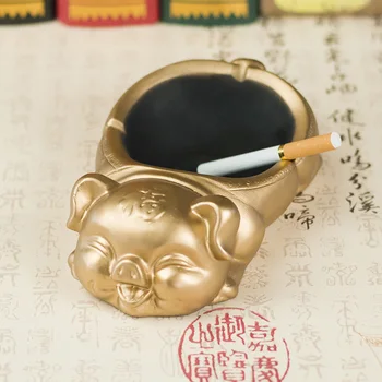 Fashion creative gold animal pig ashtray personality home living room coffee table practical simple cute storage decoration gift
Fashion creative gold animal pig ashtray personality home living room coffee table practical simple cute storage decoration gift