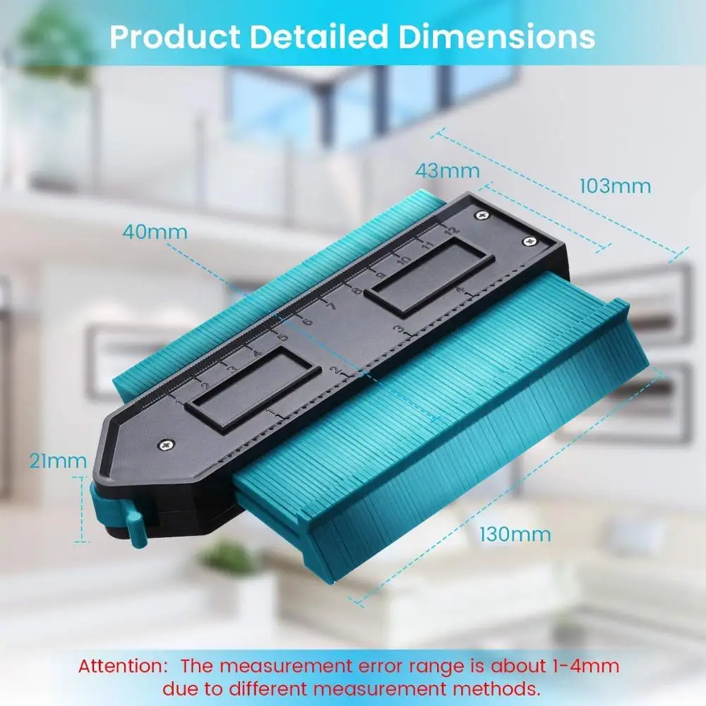 Contour Gauge Self-Locking profiler Gauge Plastic Irregular Contour replicator Multifunction Profile Measurement Tool Lockable S
Contour Gauge Self-Locking profiler Gauge Plastic Irregular Contour replicator Multifunction Profile Measurement Tool Lockable S