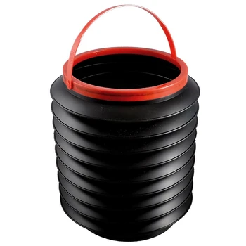 Black Plastic Foldable 4L Water Bucket Container Boot Organizer
Black Plastic Foldable 4L Water Bucket Container Boot Organizer