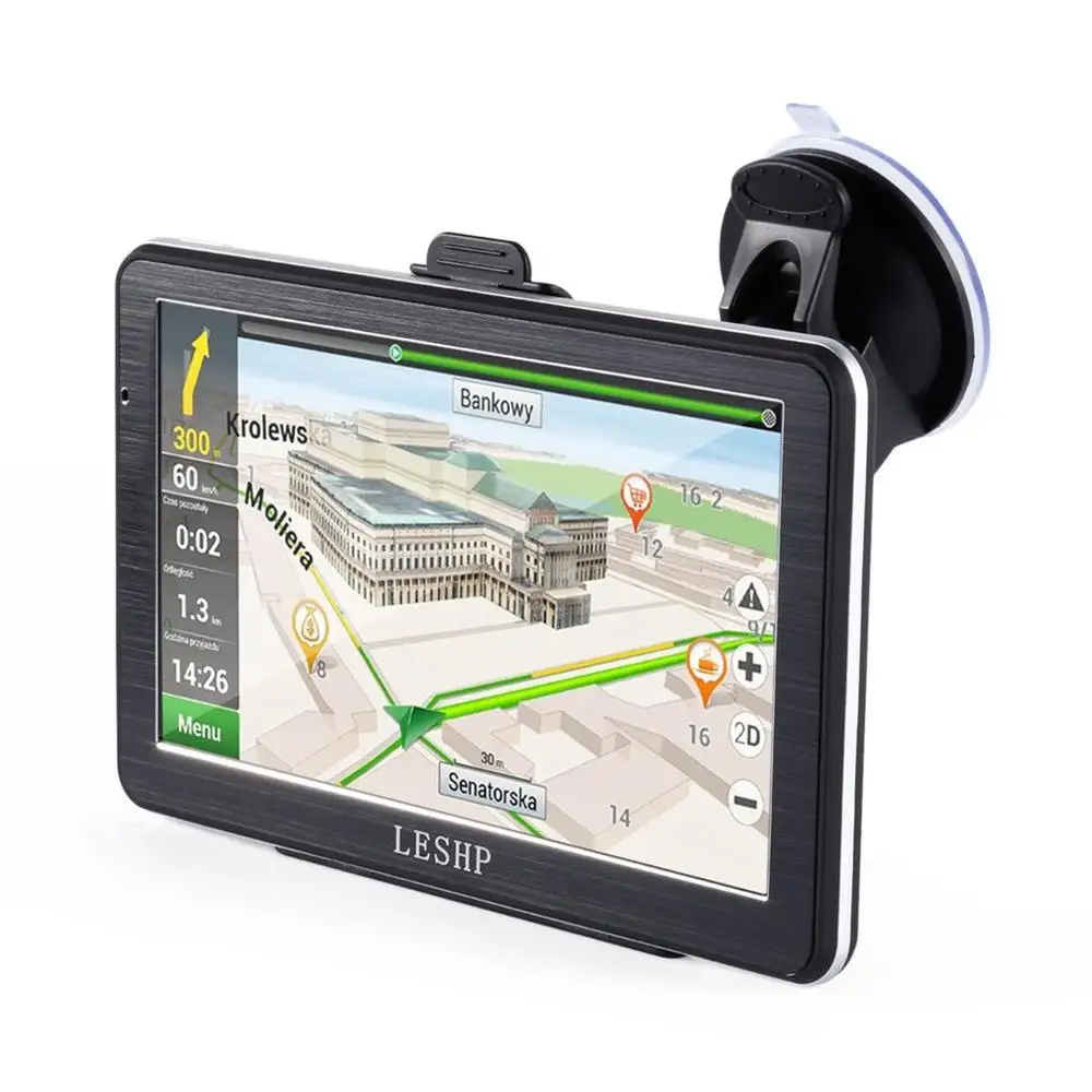 7 inch HD Car GPS Navigation Android 8GB Quad-core Automobile 3D Navigator Smart Voice Reminding for Different Countries
7 inch HD Car GPS Navigation Android 8GB Quad-core Automobile 3D Navigator Smart Voice Reminding for Different Countries