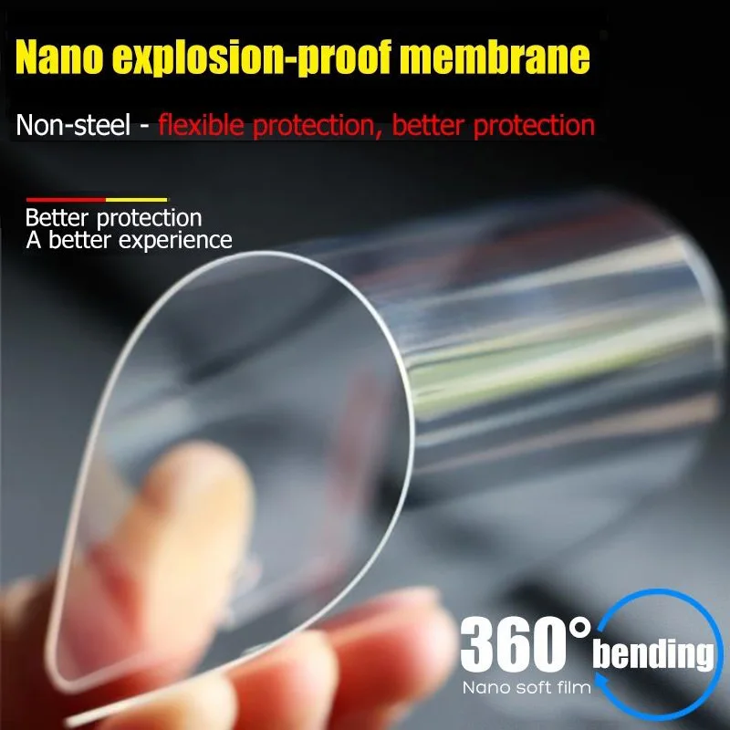 3pcs Soft Explosion-Proof Nano Screen Protector For iPhone 6 6S 7 8 Plus X Protective Film XS MAX XR 5 5S SE Not Tempered Glass
3pcs Soft Explosion-Proof Nano Screen Protector For iPhone 6 6S 7 8 Plus X Protective Film XS MAX XR 5 5S SE Not Tempered Glass