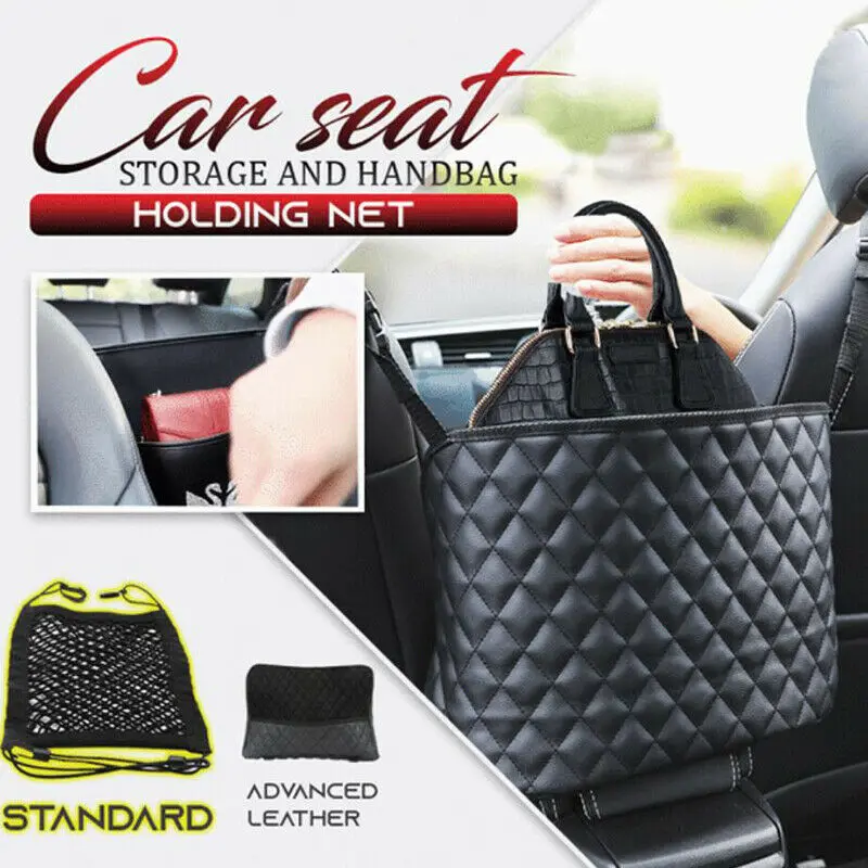 2020 New hot Advanced Car Net Pocket Handbag Holder PU Leather Between Car Seat Storage Black
2020 New hot Advanced Car Net Pocket Handbag Holder PU Leather Between Car Seat Storage Black