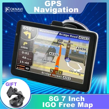 

OKNAVI 5" 7" Inch Touch Screen Android Car GPS Navigation Navigator IGO Latest Europe Map Truck Navigators Automobile Free Maps