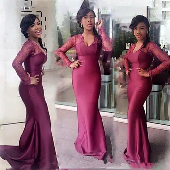 Plus Size South African Mermaid فساتين Lace Long Sleeves dubai Formal Maid Honor Purple Wedding Guest Party Bridesmaid Dresses
Plus Size South African Mermaid فساتين Lace Long Sleeves dubai Formal Maid Honor Purple Wedding Guest Party Bridesmaid Dresses