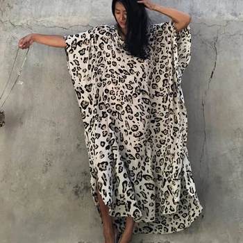 Plus size Beach Maxi Dress Robe de Plage Cotton Leopard dot Belted Kaftan Holiday Dress Beach Cover up Sarong Pareo Bikini Dress
Plus size Beach Maxi Dress Robe de Plage Cotton Leopard dot Belted Kaftan Holiday Dress Beach Cover up Sarong Pareo Bikini Dress