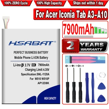 HSABAT 7900mAh AP12D8K Battery for Acer Iconia Tab A3-A10 A3-A11 W510 W510P
HSABAT 7900mAh AP12D8K Battery for Acer Iconia Tab A3-A10 A3-A11 W510 W510P