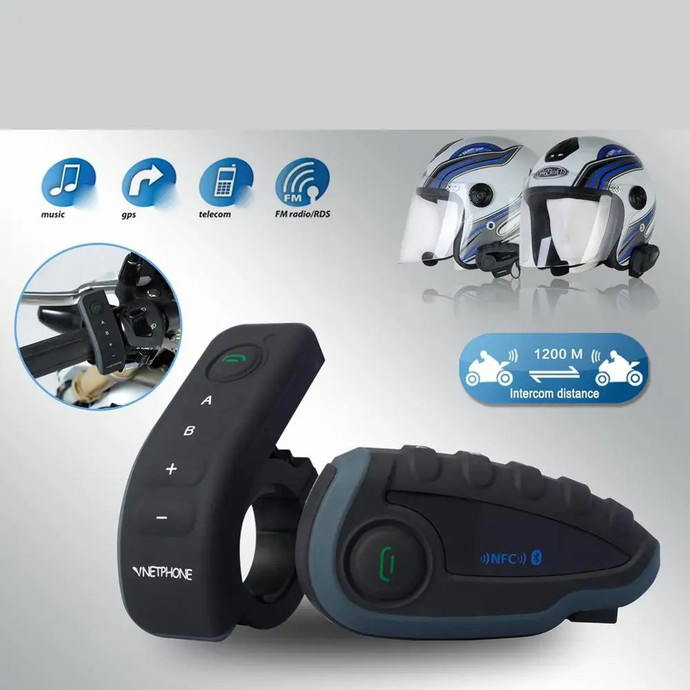 V8 Motorcycle Helmet Intercom Helmet Headset For Headphones 5 Pilots BT Intercoms FM Radio NFC Remote Control
V8 Motorcycle Helmet Intercom Helmet Headset For Headphones 5 Pilots BT Intercoms FM Radio NFC Remote Control