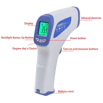 1PCS Forehead Thermometer Non Contact Digital Infrared Body Temporal Thermometer Fever Digital Measure Tool Without Battery
1PCS Forehead Thermometer Non Contact Digital Infrared Body Temporal Thermometer Fever Digital Measure Tool Without Battery