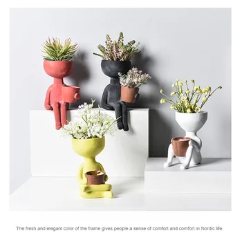 Creative Flower Pot Indoor Outdoor Resin Art Portrait Sculpture Planter Vase Home Garden Decor
Creative Flower Pot Indoor Outdoor Resin Art Portrait Sculpture Planter Vase Home Garden Decor