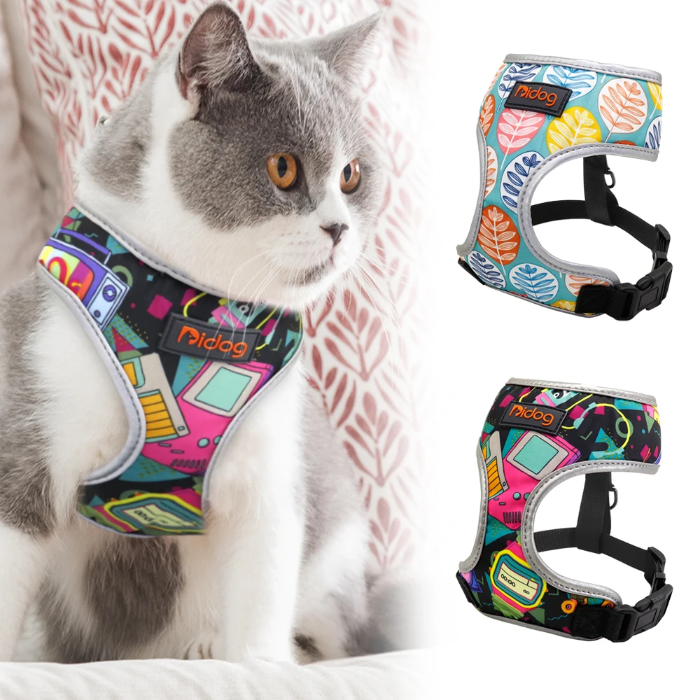 Nylon Cat Harness and Leash Set Adjustable Pet Harness for Small Dogs Printed Chihuahua Yorkshire Harnesses for Walking
Nylon Cat Harness and Leash Set Adjustable Pet Harness for Small Dogs Printed Chihuahua Yorkshire Harnesses for Walking
