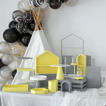 Tobs Yellow wood cake stands grey cupcake trays dessert table home decoration storage racks baby room birthday suppliers
Tobs Yellow wood cake stands grey cupcake trays dessert table home decoration storage racks baby room birthday suppliers
