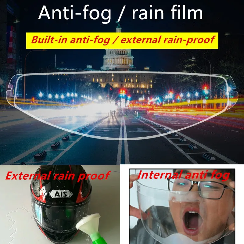 AEP Universal Type Motorcycle Helmet Anti-rain Anti-fog Film Electric Car Half-helmet Anti-fog Lens Patch
AEP Universal Type Motorcycle Helmet Anti-rain Anti-fog Film Electric Car Half-helmet Anti-fog Lens Patch