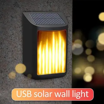 Chargeable Solar Flame Wall Lights Waterproof Solar Courtyard Wall Lamps For Garden Decoration Outdoor Lighting Night Light
Chargeable Solar Flame Wall Lights Waterproof Solar Courtyard Wall Lamps For Garden Decoration Outdoor Lighting Night Light