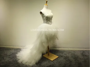 free shipping casamento bridal gown vestido de noiva 2018 new fashionable romantic feathr crystal tea-length wedding dress
free shipping casamento bridal gown vestido de noiva 2018 new fashionable romantic feathr crystal tea-length wedding dress