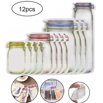 20PCS Mason Jar Zipper Bags,Food Storage Snack Sandwich Ziplock Bags,Reusable Airtight Seal Food Storage Bags,Leakproof Food Sav
20PCS Mason Jar Zipper Bags,Food Storage Snack Sandwich Ziplock Bags,Reusable Airtight Seal Food Storage Bags,Leakproof Food Sav
