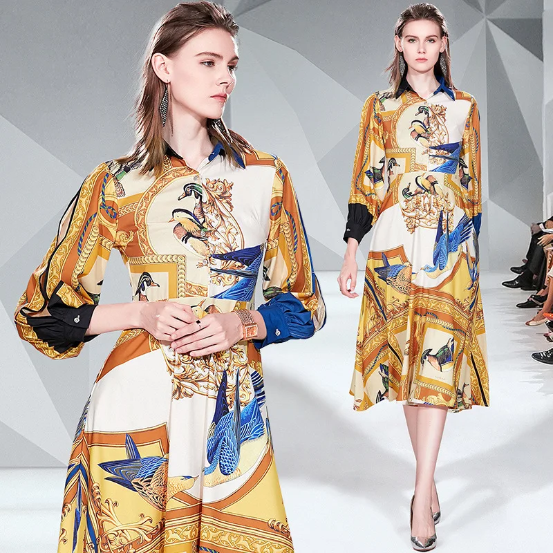 Photo Shoot 2019 New Style Europe And America Fashion High Waist Hugging Slimming Big Hemline Floral Printed Dress
Photo Shoot 2019 New Style Europe And America Fashion High Waist Hugging Slimming Big Hemline Floral Printed Dress