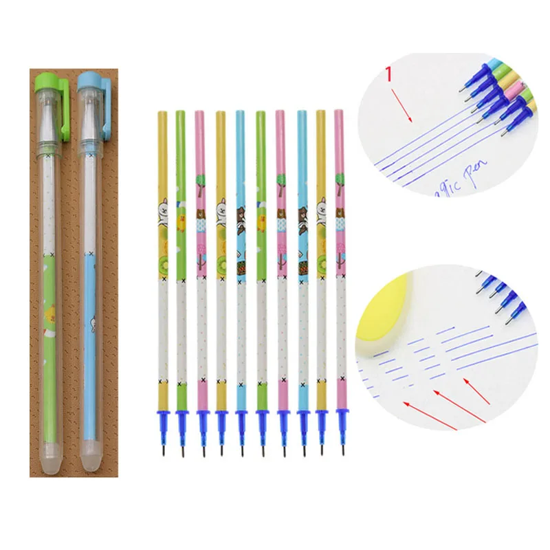 2 + 10 / Set Of Transparent Neutral Flower Rod 0.5mm Rewritable Can Fill Magic Blue Ink Writing Tools Office Learning Stationery
2 + 10 / Set Of Transparent Neutral Flower Rod 0.5mm Rewritable Can Fill Magic Blue Ink Writing Tools Office Learning Stationery