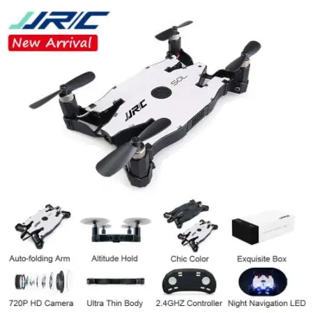 JJR/C JJRC H49 SOL Ultrathin Wifi FPV Selfie Drone 720P Camera Auto Foldable Arm Altitude Hold RC Quadcopter VS H37 H47 E57
JJR/C JJRC H49 SOL Ultrathin Wifi FPV Selfie Drone 720P Camera Auto Foldable Arm Altitude Hold RC Quadcopter VS H37 H47 E57