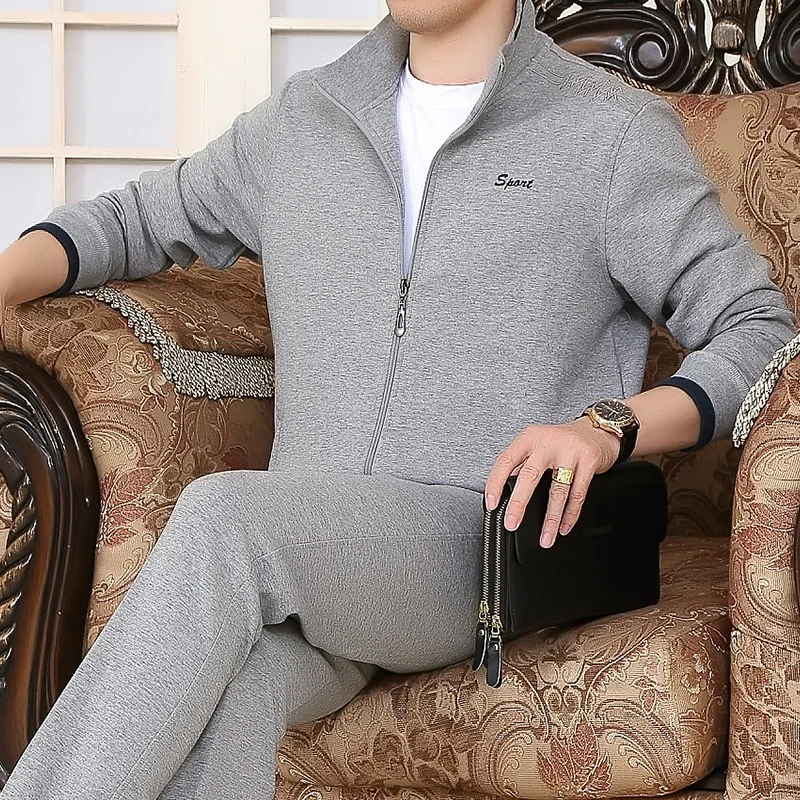 Spring And Autumn Large Size Middle-aged Sports Set Men's Three-piece Set Cotton Spring Clothing Casual Running Sports Clothing
Spring And Autumn Large Size Middle-aged Sports Set Men's Three-piece Set Cotton Spring Clothing Casual Running Sports Clothing