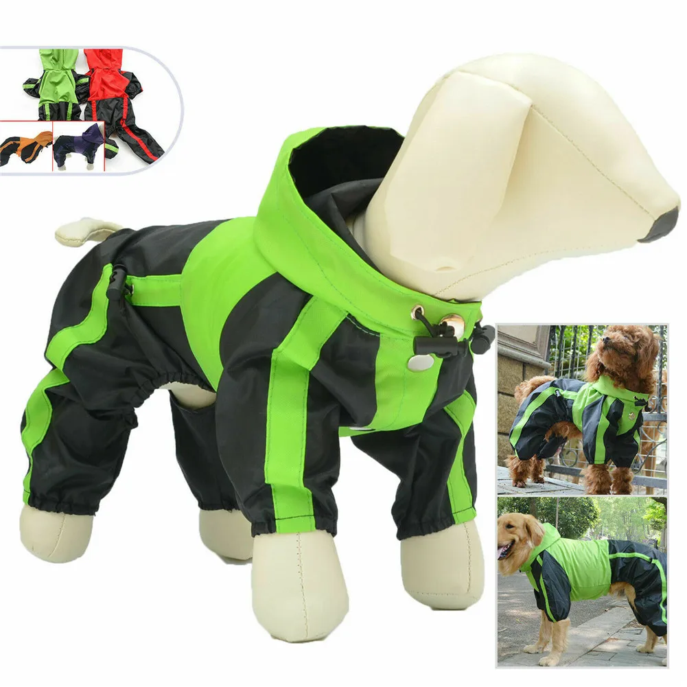 Pet Dog Clothes Rain Snow Coats Waterproof Raincoats 4 Legs Raincoat for Small Medium Large Dogs K888
Pet Dog Clothes Rain Snow Coats Waterproof Raincoats 4 Legs Raincoat for Small Medium Large Dogs K888