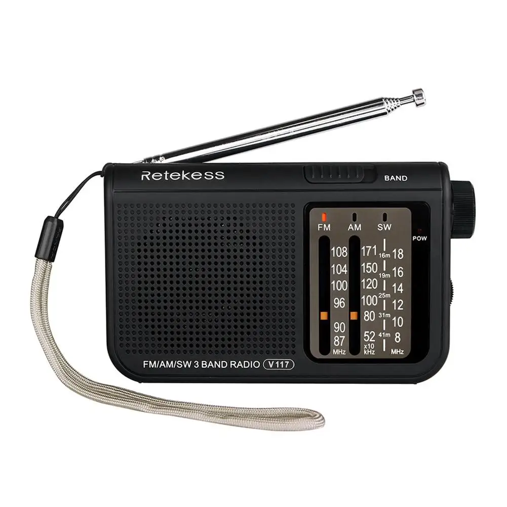 V117 FM AM SW Radio Analog Radio Transistor AM FM Portable Radio Battery Powered Operated
V117 FM AM SW Radio Analog Radio Transistor AM FM Portable Radio Battery Powered Operated