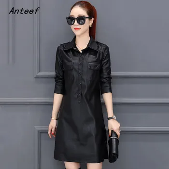 long sleeve black pu Leather plus size women casual mini short autumn winter pencil dress elegant clothes 2020 ladies dresses
long sleeve black pu Leather plus size women casual mini short autumn winter pencil dress elegant clothes 2020 ladies dresses