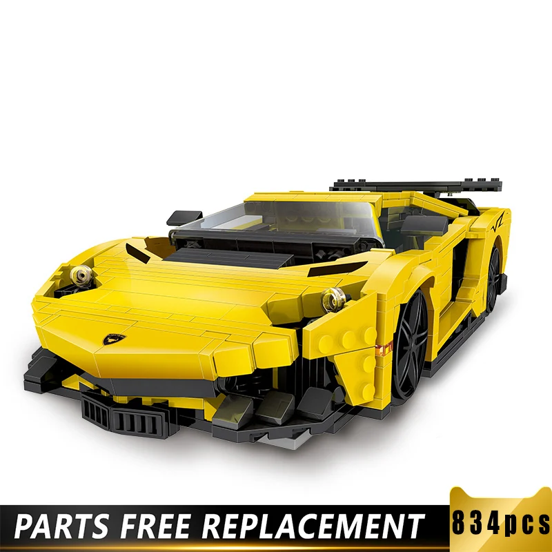 TECHNIC MOC Creative Bricks 834pcs Lammborghiinii Racing Car Vehicle Building Blocks Compatible with Leegoed
TECHNIC MOC Creative Bricks 834pcs Lammborghiinii Racing Car Vehicle Building Blocks Compatible with Leegoed