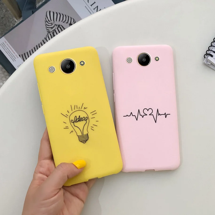 Чехол для huawei Y3 2017 мягкий силиконовый чехол с очаровательным рисунком телефона s 5