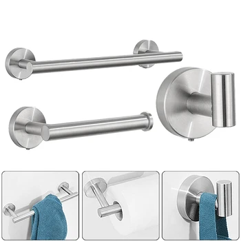 Towel Bar Toilet Paper Holder Bathroom Hardware Set Accessories Wall Mounted Home Shelf Stainless Steel Rustproof Modern Shower
Towel Bar Toilet Paper Holder Bathroom Hardware Set Accessories Wall Mounted Home Shelf Stainless Steel Rustproof Modern Shower