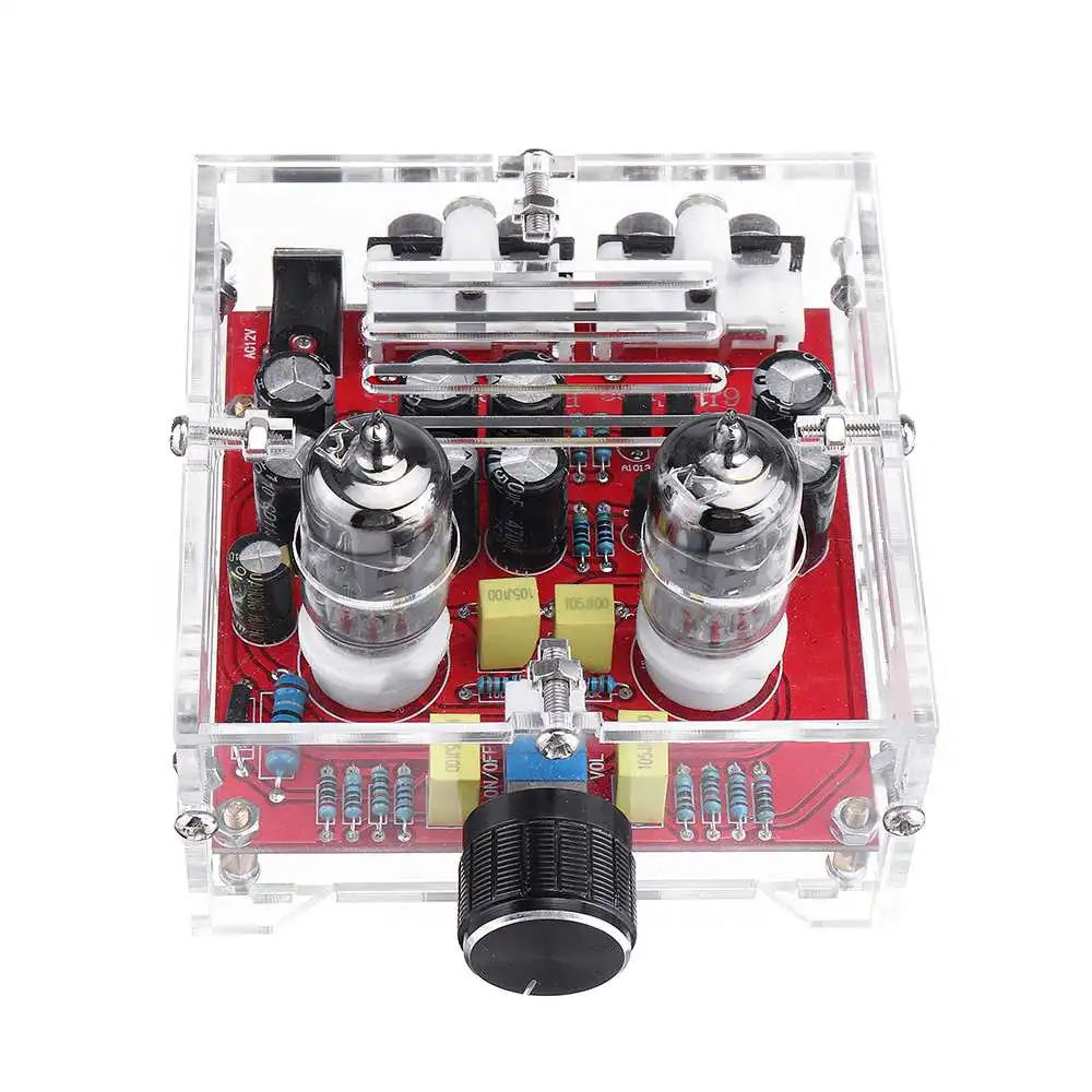 XH-A201 HiFi Assembly Signal Amplifier Board 2 CH 6J1 Tube Preamplifier Class A Audio Finished Board Pre-amp with Crystal Shell
XH-A201 HiFi Assembly Signal Amplifier Board 2 CH 6J1 Tube Preamplifier Class A Audio Finished Board Pre-amp with Crystal Shell
