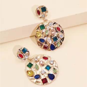 JUJIA New Trendy Drop Earrings Gold Color Round Colorful Beaded Dangle Earrings For Women Fashion Jewelry Accessories
JUJIA New Trendy Drop Earrings Gold Color Round Colorful Beaded Dangle Earrings For Women Fashion Jewelry Accessories