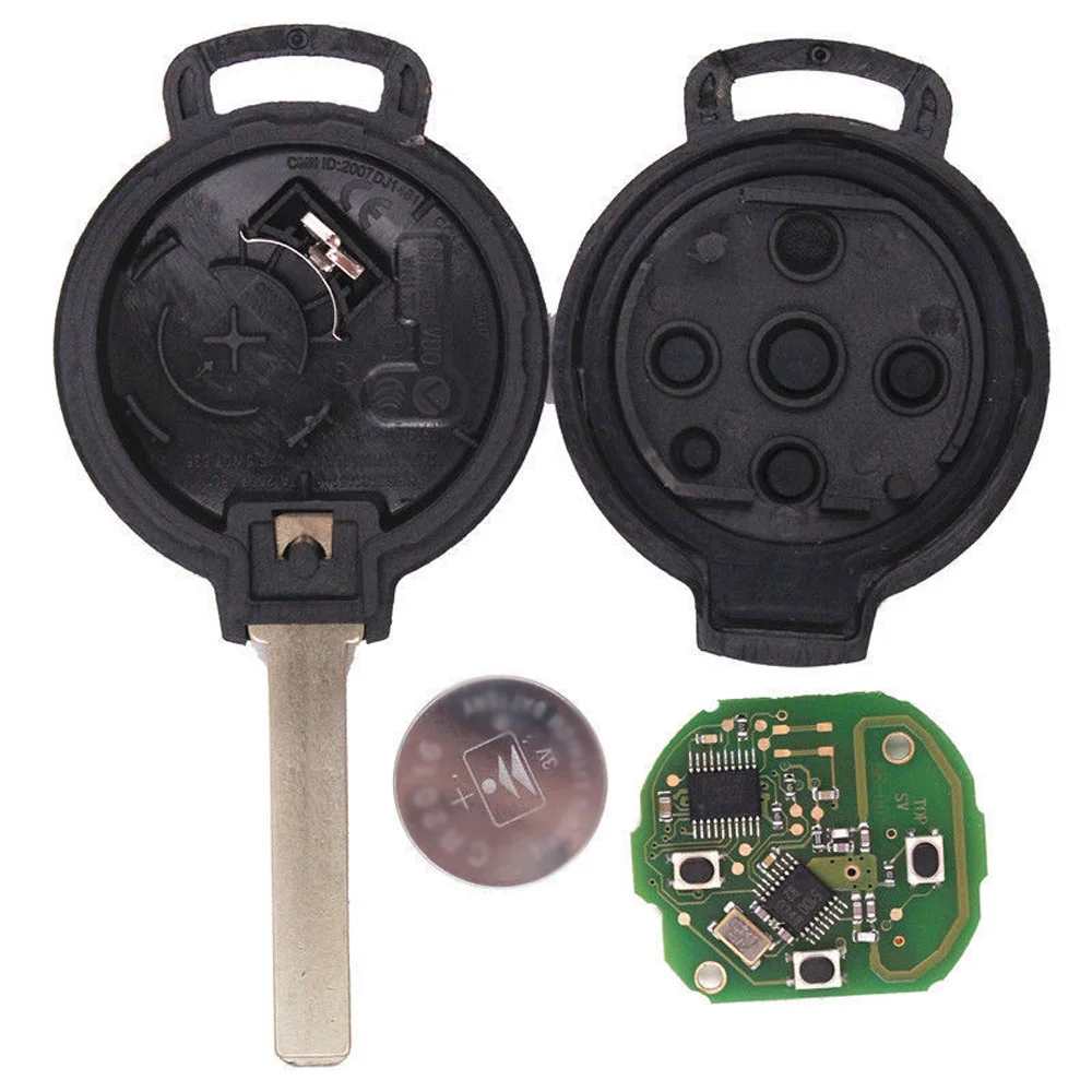 3 Buttons Remote Control Car Key Fob 434MHz 7941 Chip For 2007-2013 Smart Fortwo 451 Shell Remote Control Fob Case
3 Buttons Remote Control Car Key Fob 434MHz 7941 Chip For 2007-2013 Smart Fortwo 451 Shell Remote Control Fob Case