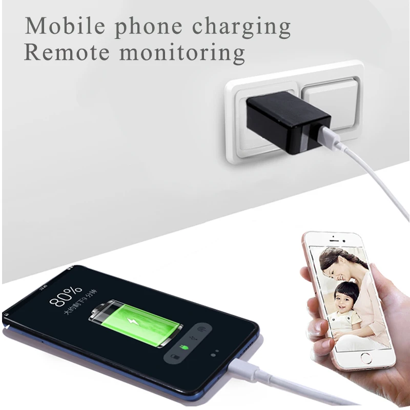 QZT Mini Camera IP WIFI Secret Camera Charger Invisible Wireless Infrared Night Vision Camera 1080P WIFI Mini Camcorders IP Cam
QZT Mini Camera IP WIFI Secret Camera Charger Invisible Wireless Infrared Night Vision Camera 1080P WIFI Mini Camcorders IP Cam