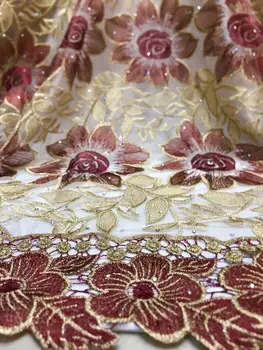 Golden African Lace Fabric Embroidered Nigerian Rhinestones Lace Fabric High Quality French Tulle Lace Fabric For Women Wedding
Golden African Lace Fabric Embroidered Nigerian Rhinestones Lace Fabric High Quality French Tulle Lace Fabric For Women Wedding