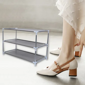 1PC Three Layers Metal Shoe Rack Shoe Holder Organizer for Shoes School Dormitory
1PC Three Layers Metal Shoe Rack Shoe Holder Organizer for Shoes School Dormitory