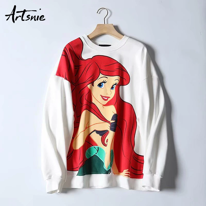 Artsnie cartoon print women sweatshirt autumn 2019 white casual hoodies long sleeve pullover knitted streetwear sweatshirts
Artsnie cartoon print women sweatshirt autumn 2019 white casual hoodies long sleeve pullover knitted streetwear sweatshirts