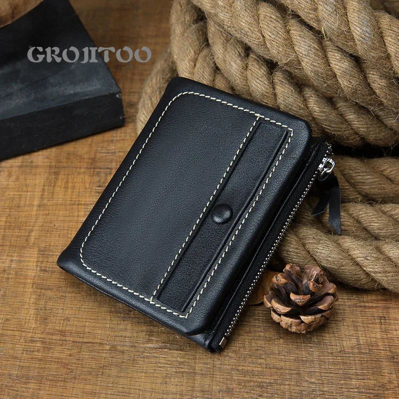 GROJITOO Handmade wallet women and men's leather short ultra-thin vertical wallet calf leather comfortable wallet men's bag
GROJITOO Handmade wallet women and men's leather short ultra-thin vertical wallet calf leather comfortable wallet men's bag