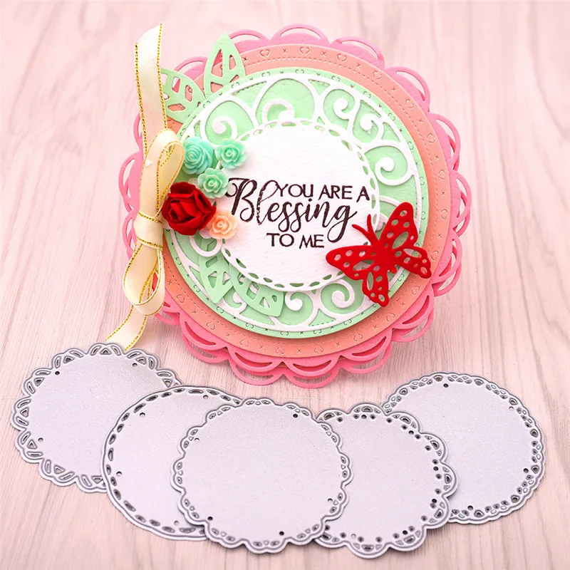 Eastshape 5pcs Flower Round Frame Metal Cutting Dies Sun Craft Dies Scrapbooking Album Embossing Handcraft Die Cut Template
Eastshape 5pcs Flower Round Frame Metal Cutting Dies Sun Craft Dies Scrapbooking Album Embossing Handcraft Die Cut Template