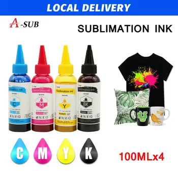 Inkjet Sublimation Ink Universal 4 Color x 100ML For Epson Desktop Printers Heat Transfer Ink Heat Press Used
Inkjet Sublimation Ink Universal 4 Color x 100ML For Epson Desktop Printers Heat Transfer Ink Heat Press Used