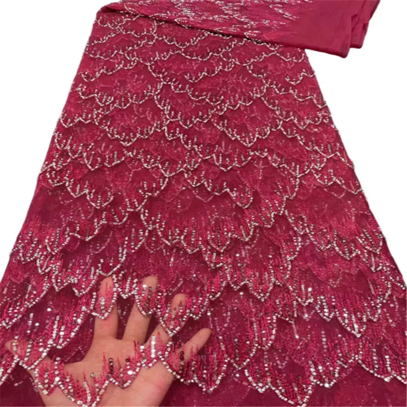 African Lace Fabric 2021 High Quality French Mesh Net Lace Fabric with Sequins African French Tulle Lace 5 Yards For Sewging
African Lace Fabric 2021 High Quality French Mesh Net Lace Fabric with Sequins African French Tulle Lace 5 Yards For Sewging