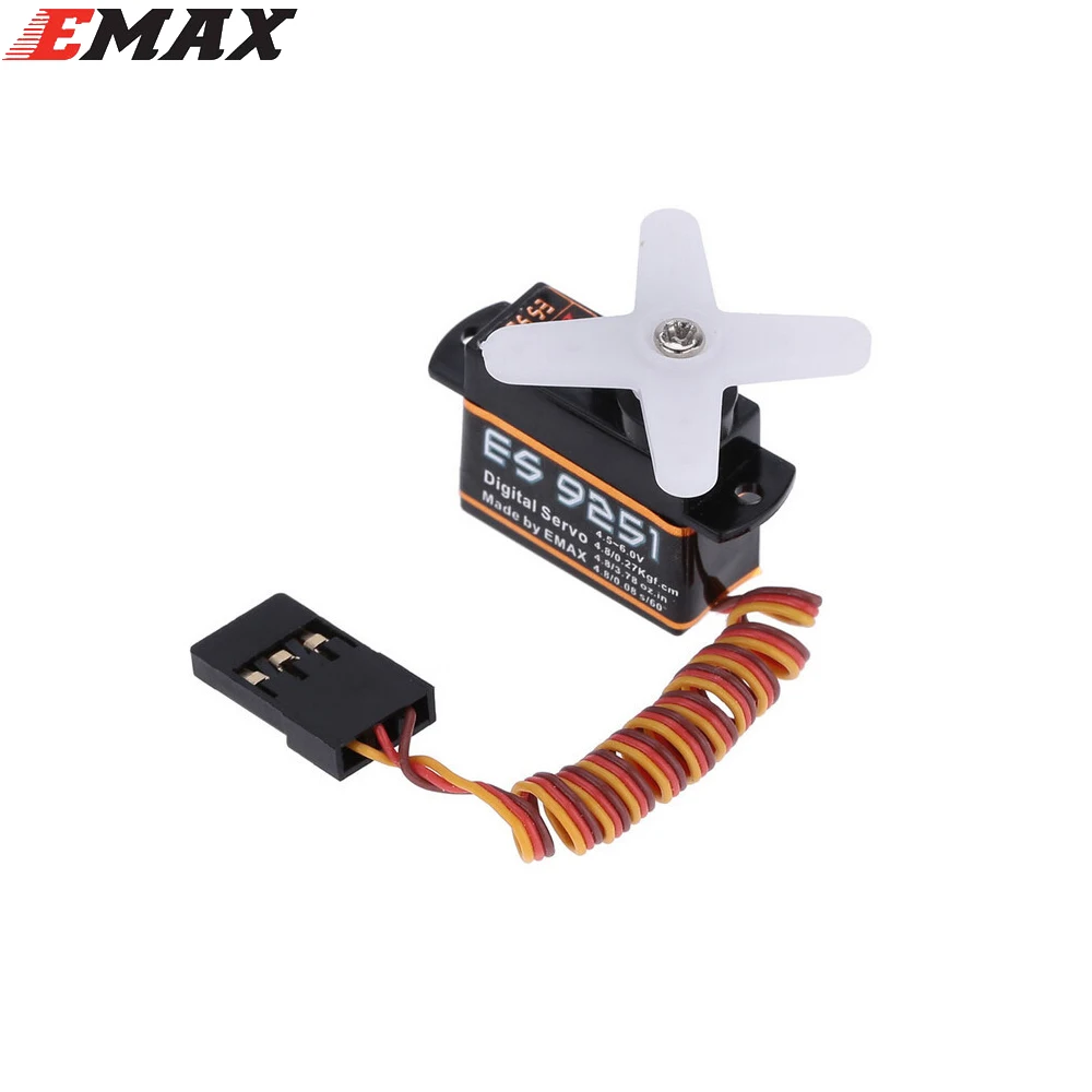 100% Original Brand EMAX ES9051 4.3g Digital Servo plastic Gear 0.8kg Torque for 3D F3P Airplanes
100% Original Brand EMAX ES9051 4.3g Digital Servo plastic Gear 0.8kg Torque for 3D F3P Airplanes